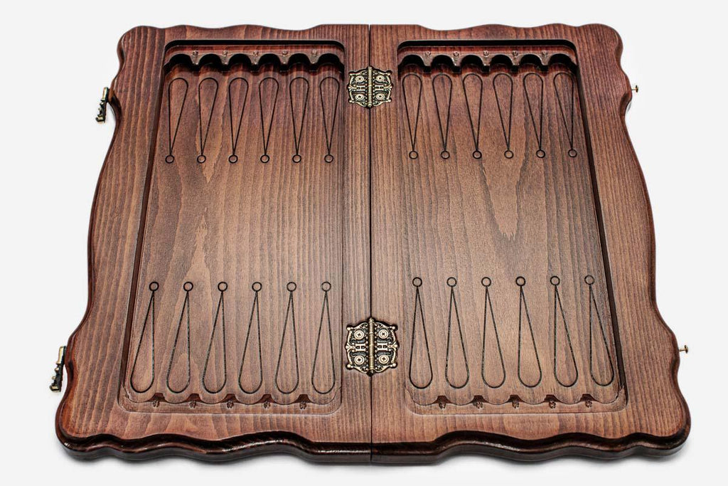 Royal crown hand-carved in masterful detail - chess board close-up