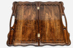 Armenian backgammon board interior playing surface with checkers