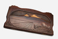 Handmade Armenian backgammon set with Mount Ararat and Khor Virap hand-carved on the wooden board
