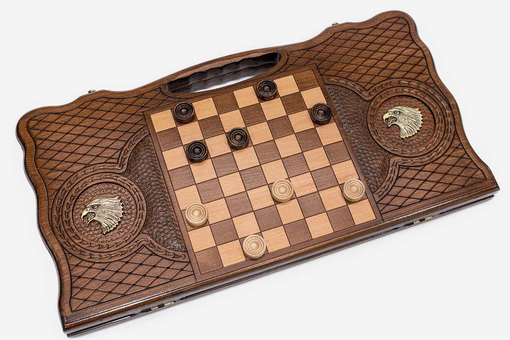 Side view of the folded board with its carry handle