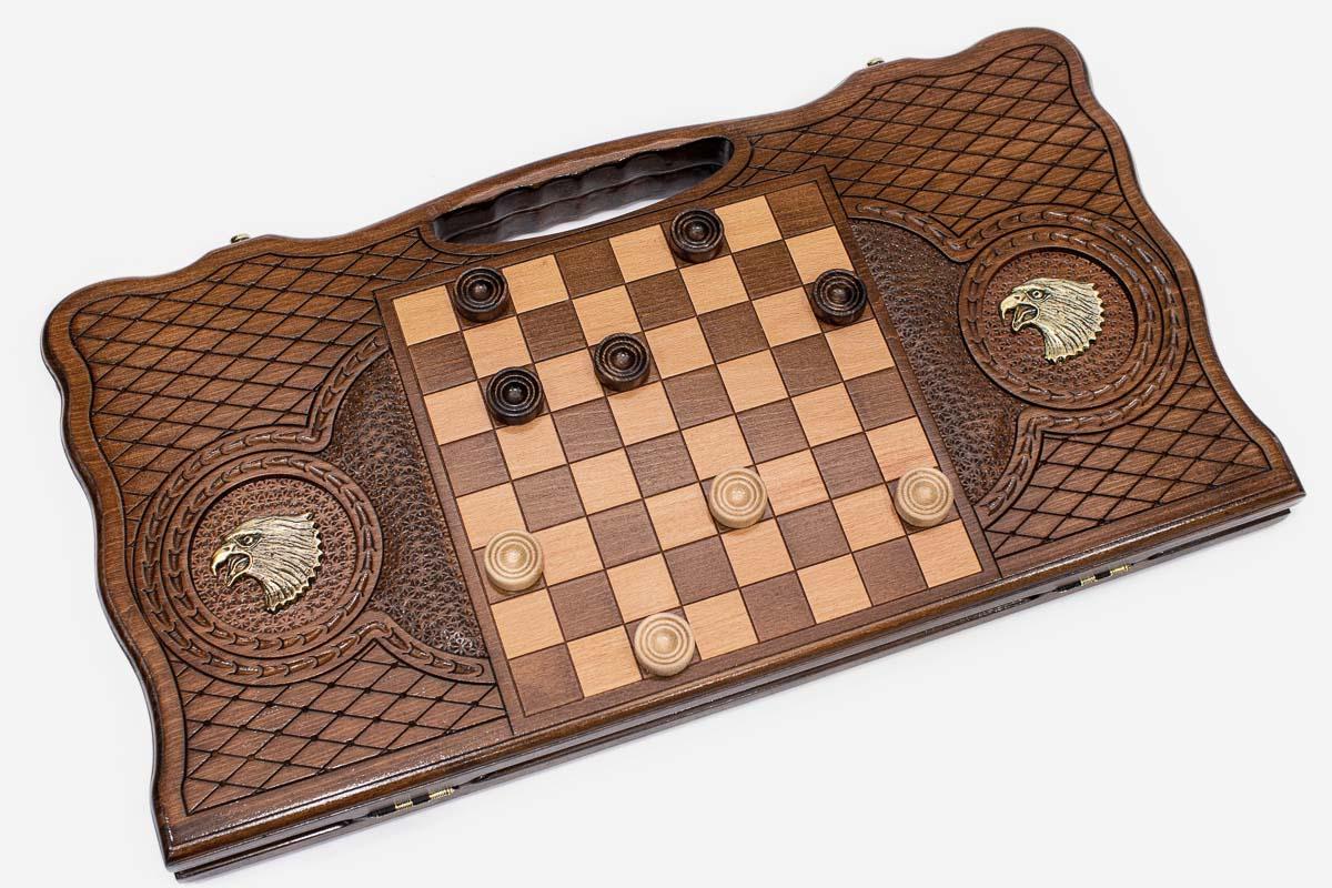 Side view of the folded board with its carry handle