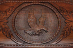 Eagle backgammon set checkers and dice