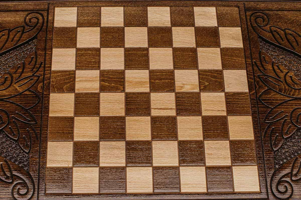 Side view of the folded board with its carry handle