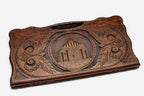Angled view of the Gayane and Hripsime churches backgammon board