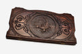 Scorpion backgammon board hand-carved in wood