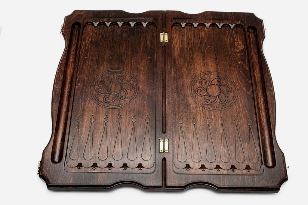 Scorpion backgammon board open playing surface