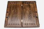 Armenian ornament backgammon set interior with carved points