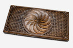 Armenian backgammon set carved with the infinity symbol