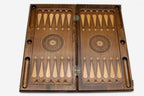 Armenian infinity backgammon set interior with carved points