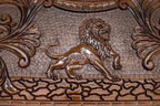 Side view of the folded board with its carry handle