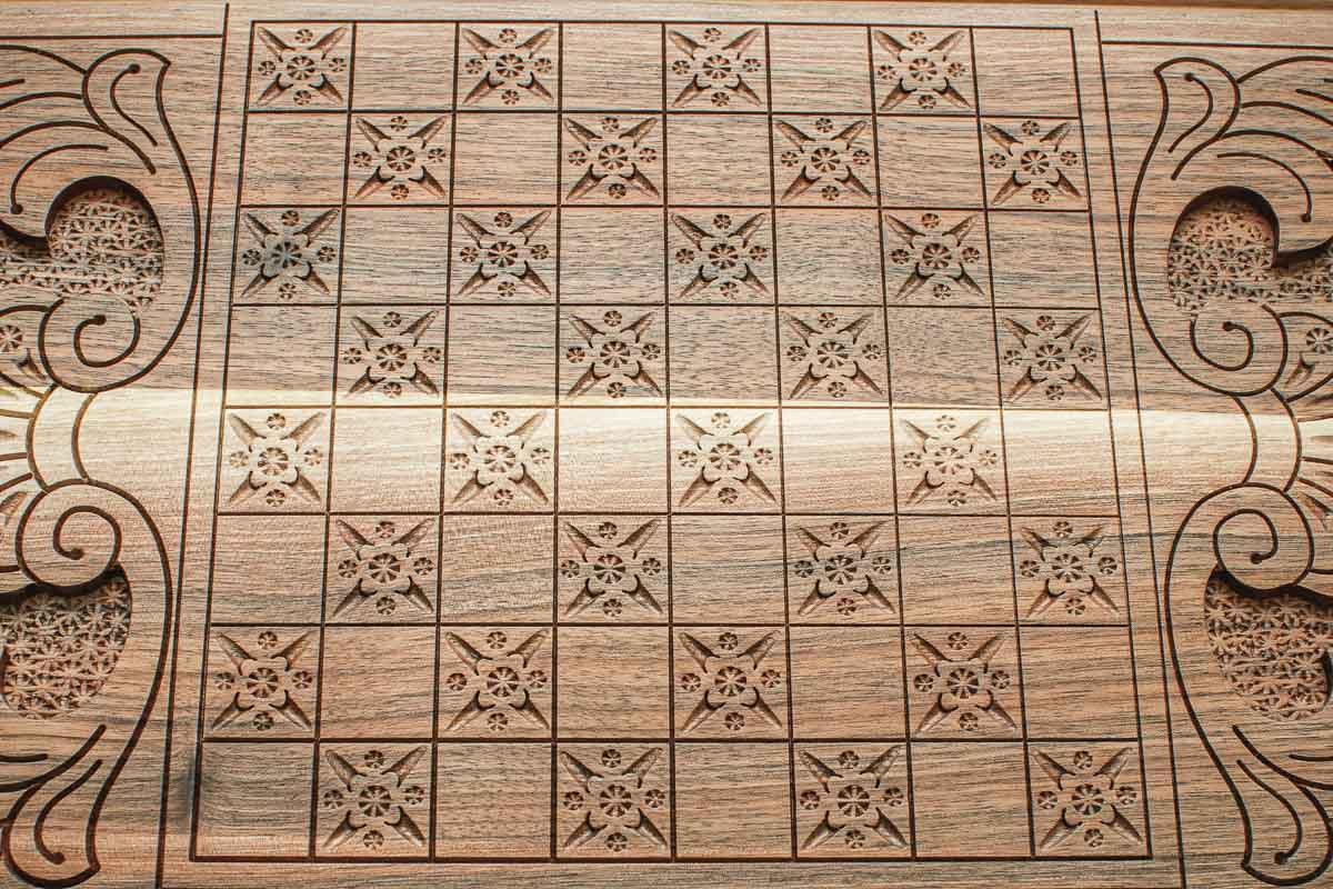 Detail of the carved border