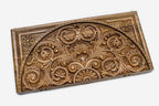Close-up of the central carved ornament