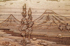 Detail of the oval frame