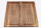 Side view of the folded board with its carry handle
