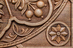 Top-down view of the closed backgammon board