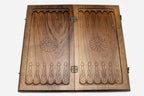 Detail of the carved infinity pattern