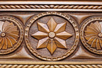Side view of the folded board with its carry handle