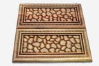 Detail of the geometric marquetry border