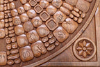 Detail of a carved corner ornament