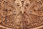 Detail of the carved glyphs