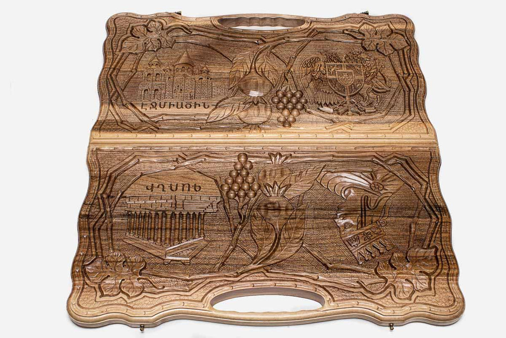 Close-up of another carved scene