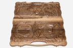 Close-up of another carved scene