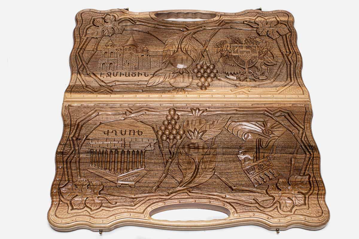 Close-up of another carved scene