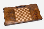 Angled view of the Saint Gayane church backgammon board