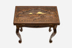 Mount Ararat backgammon table closed, straight front view