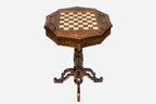 Decagon chess table, side profile