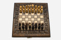 Travel Chess Set with Lattice - handmade wooden chess set