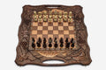 Luxury Armenian Chess Set with Ararat and Pomegranate - handmade combo board