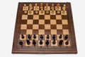 Luxury chess set with bronze pieces, 23.6 inch / 60 cm - handmade chess board