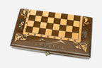 Travel Ararat chess set with 32 wooden pieces and carrying bag