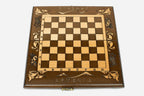 Armenian chess set open to the 11.8 inch / 30 cm playing field