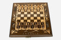Armenian Travel Chess Set with Mount Ararat - handmade wooden chess set