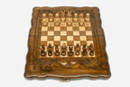 Armenian chess set with Ararat, 11.8 inch / 30 cm - handmade wooden chess set