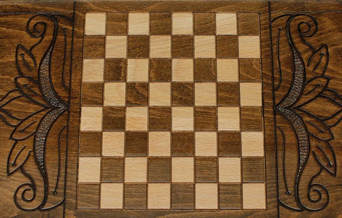 Side view of the folded board with its carry handle