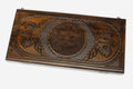 Armenian backgammon set carved with circle ornaments