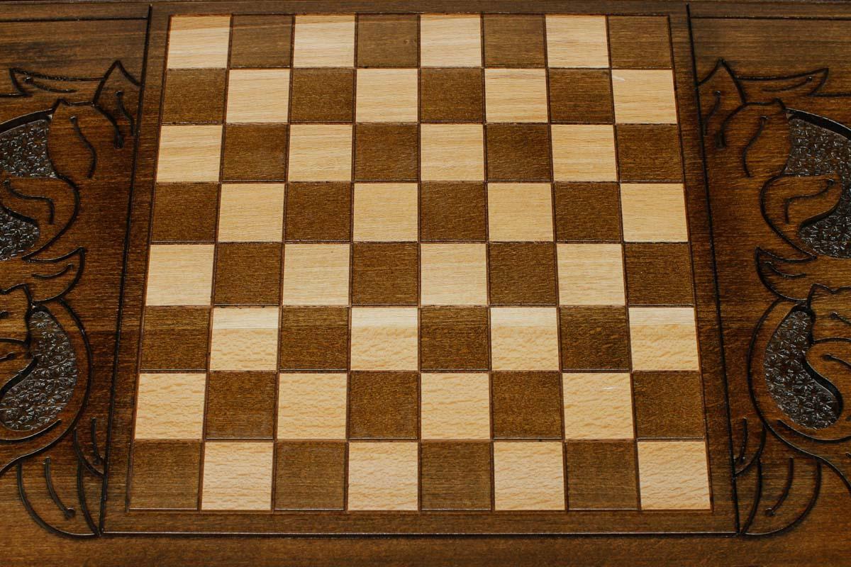 Noravank Armenian backgammon set with checkers and dice