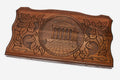 Armenian backgammon set carved with the Temple of Garni