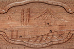 Side view of the folded board with its carry handle