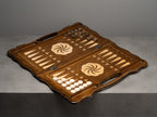 Luxury Backgammon Set – Armenian Eternity Symbol with Bronze Details