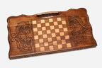 Angled view of the Ararat and Khor Virap landscape backgammon board