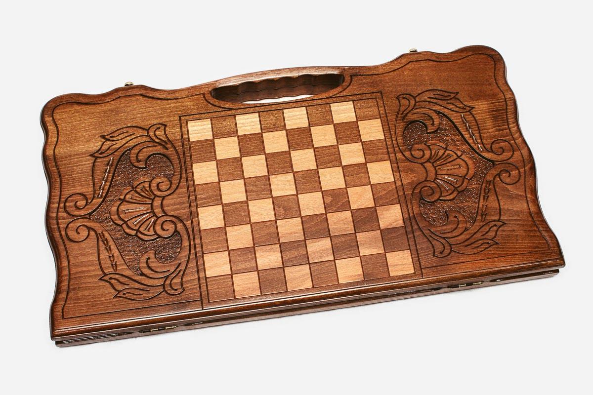 Angled view of the Ararat and Khor Virap landscape backgammon board