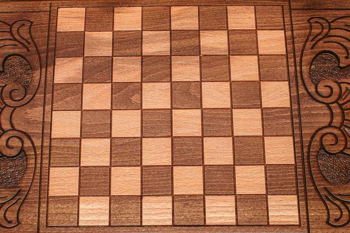 Side view of the folded board with its carry handle