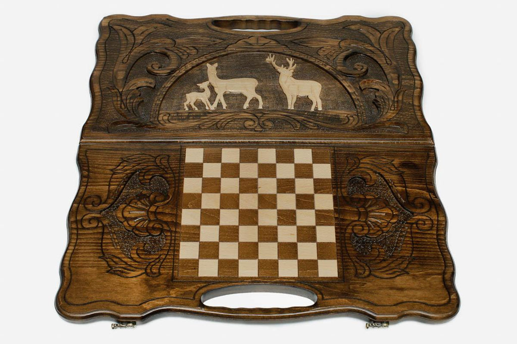 Detail of the woodland scrollwork