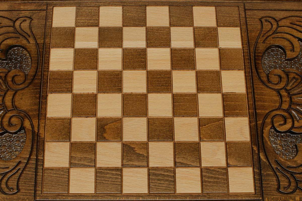 Side view of the folded board with its carry handle