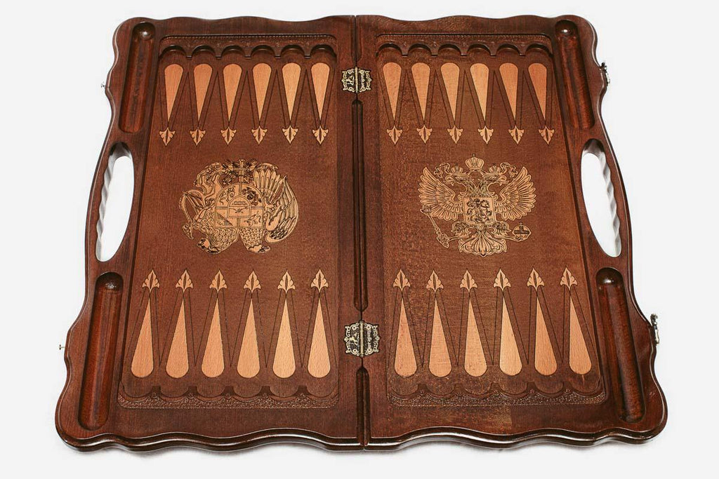 Close-up of the carved Armenian coat of arms