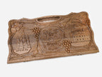 Angled view of the Armenian and Russian churches backgammon board